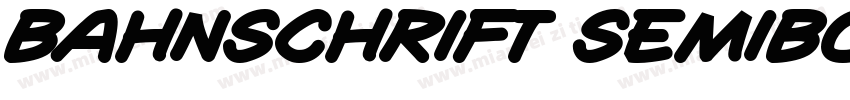 Bahnschrift SemiBold SEMICOND字体转换